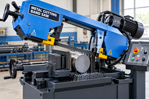 Metal Cutting Band Saws Explanation: Components, Blade Movement, Cutting Process and Uses